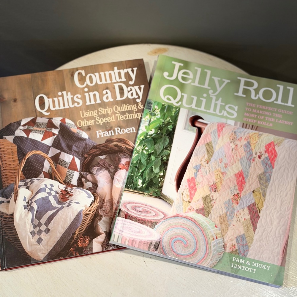 Jelly Roll Quilts and Country Quilts in‎ a Day Books Lot